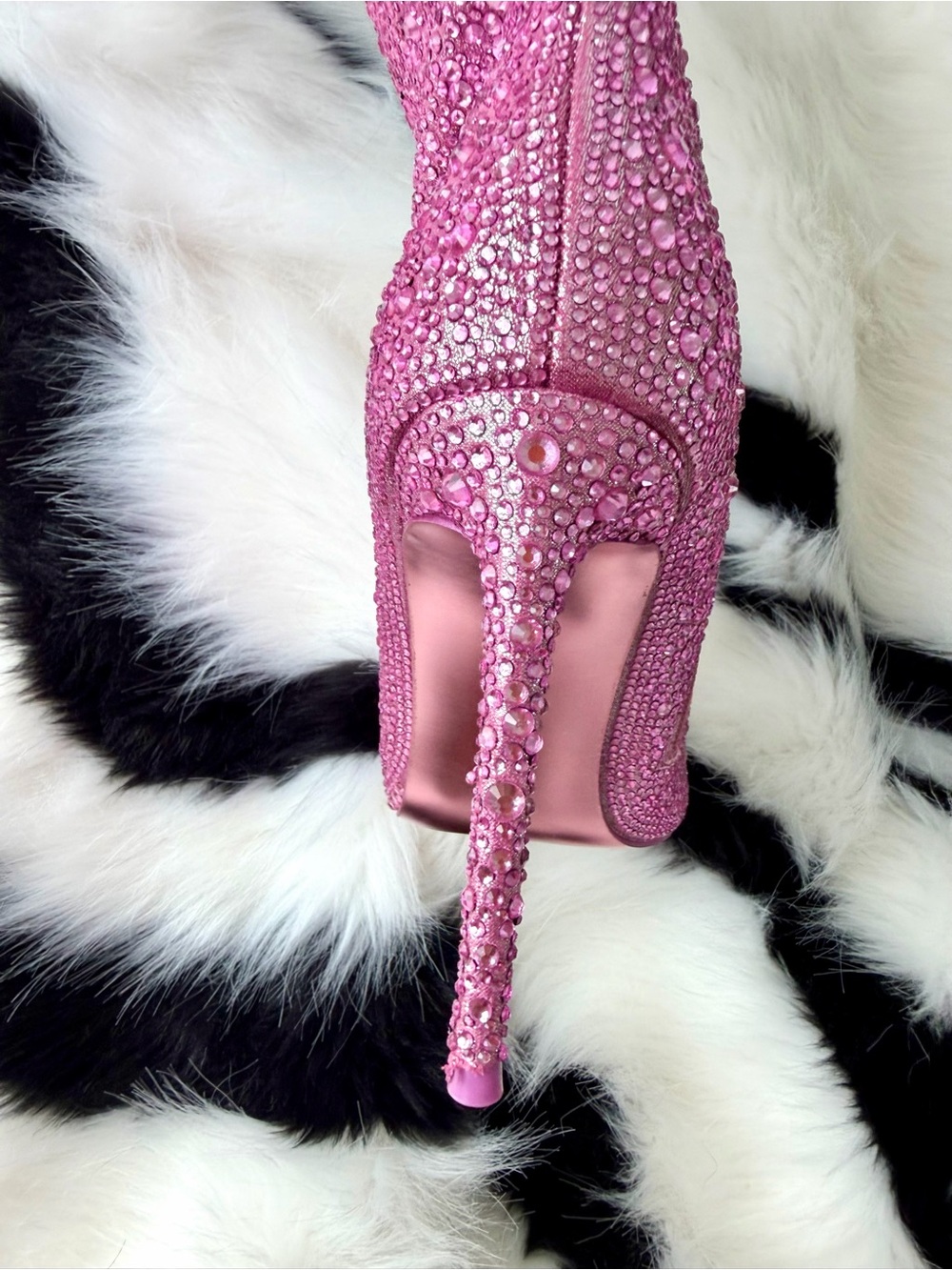 Steve Madden Pink Crystal Over the Knee Gorgeous Boots never worn just tried, 8 - Picture 6 of 9